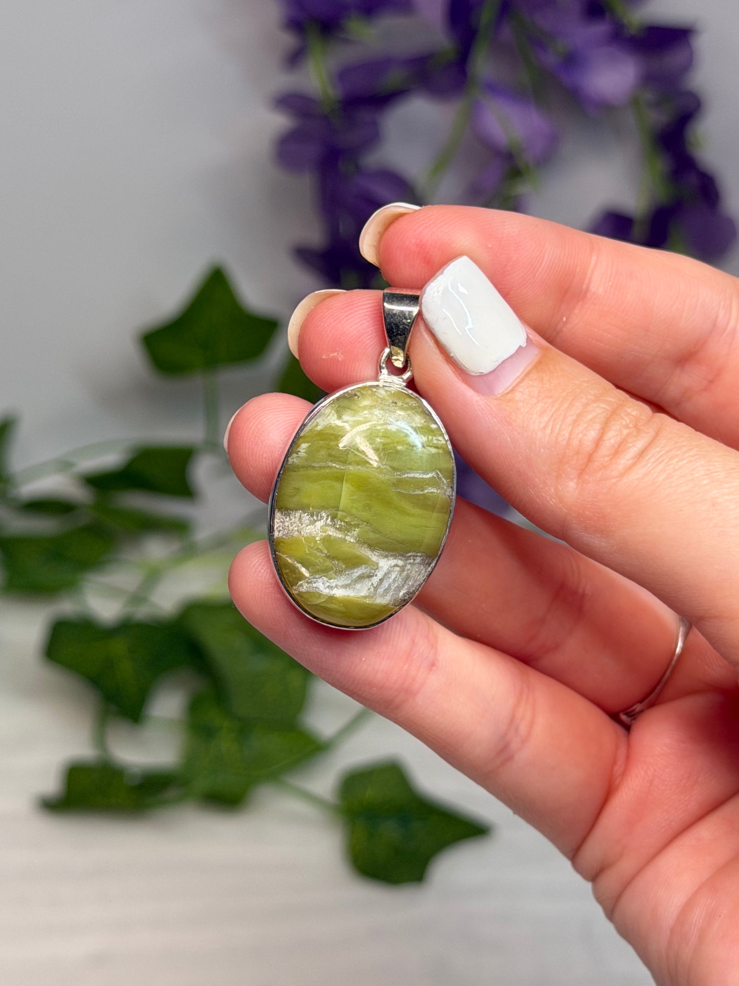 Chrysotile x Serpentine Pendant (925 Sterling Silver)