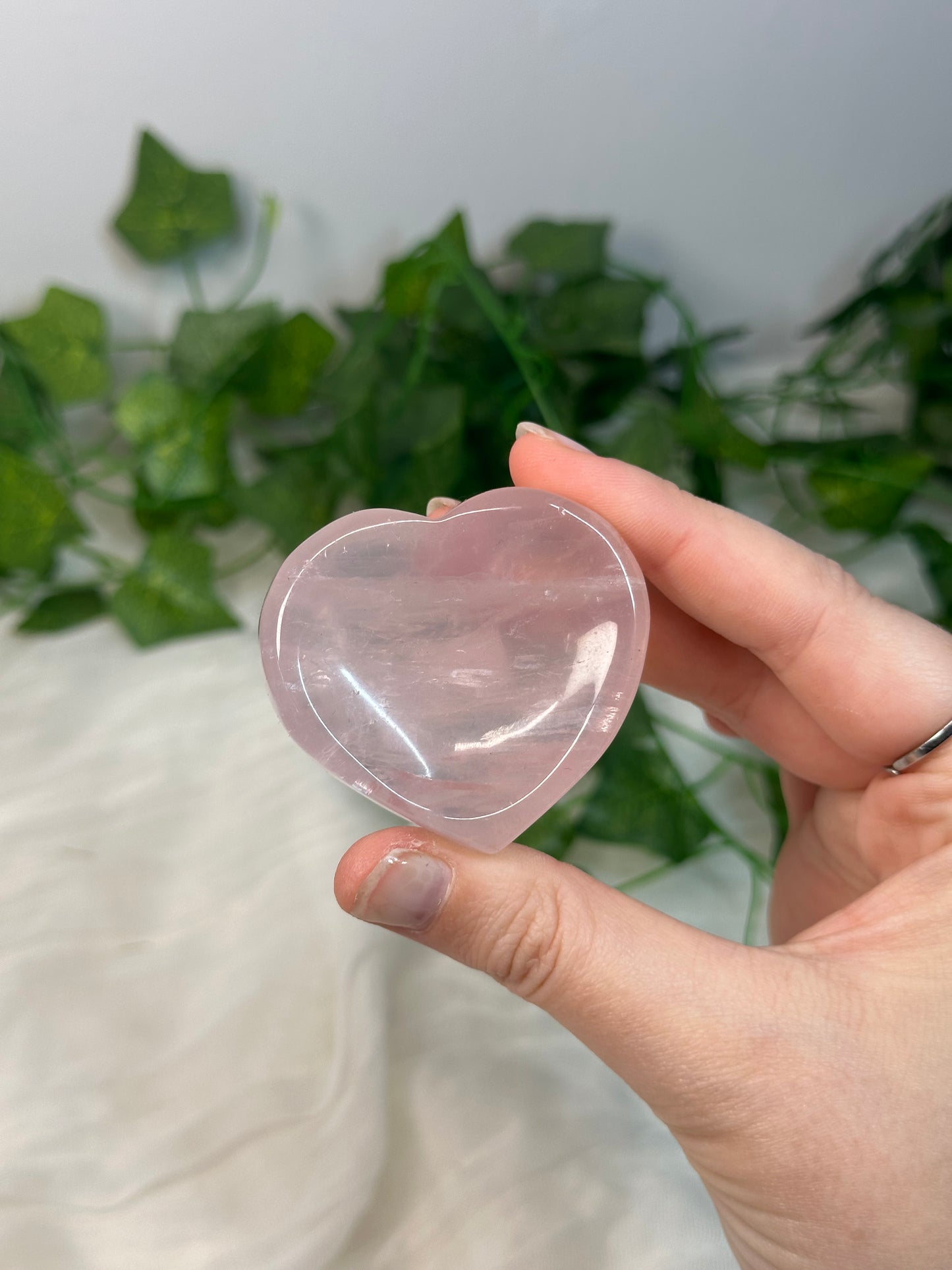 Rose Quartz Heart Dish