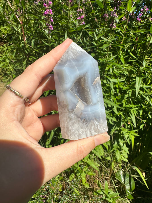 Druzy Agate Tower