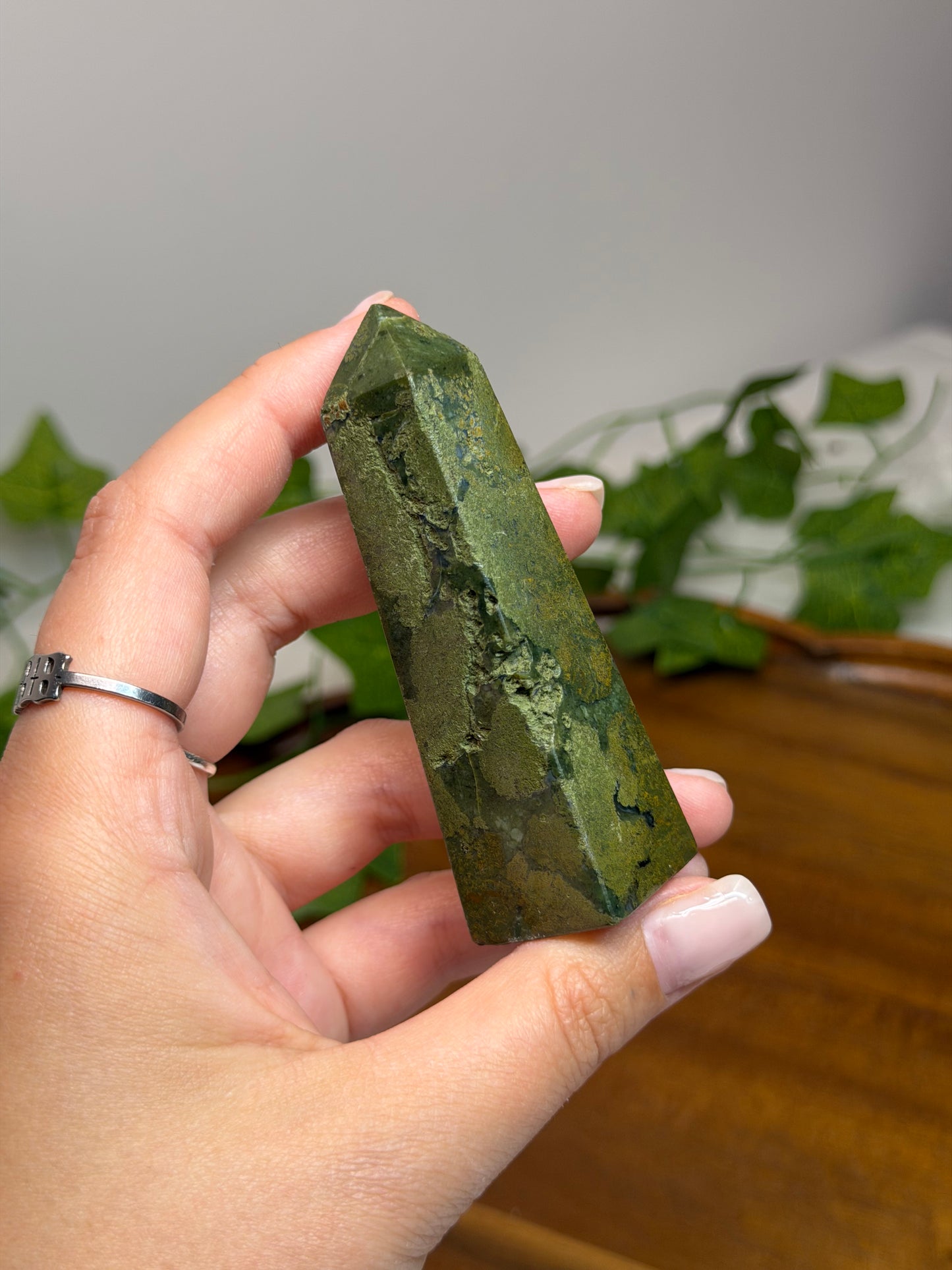 Indonesian Moss Agate Towers