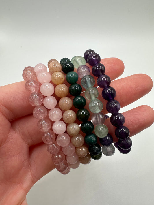 Kids 6mm Beaded Stretchy Bracelet