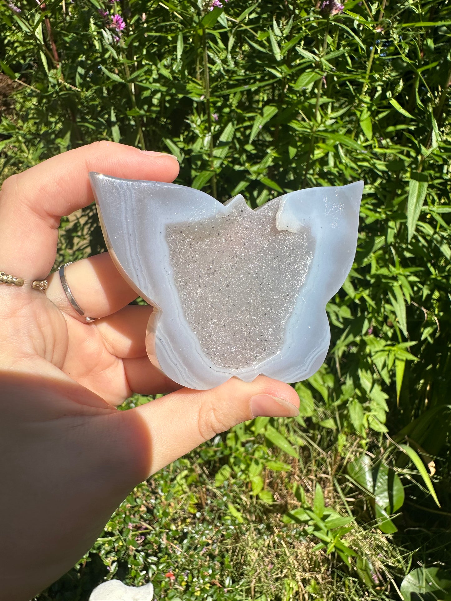 Druzy Agate Butterfly