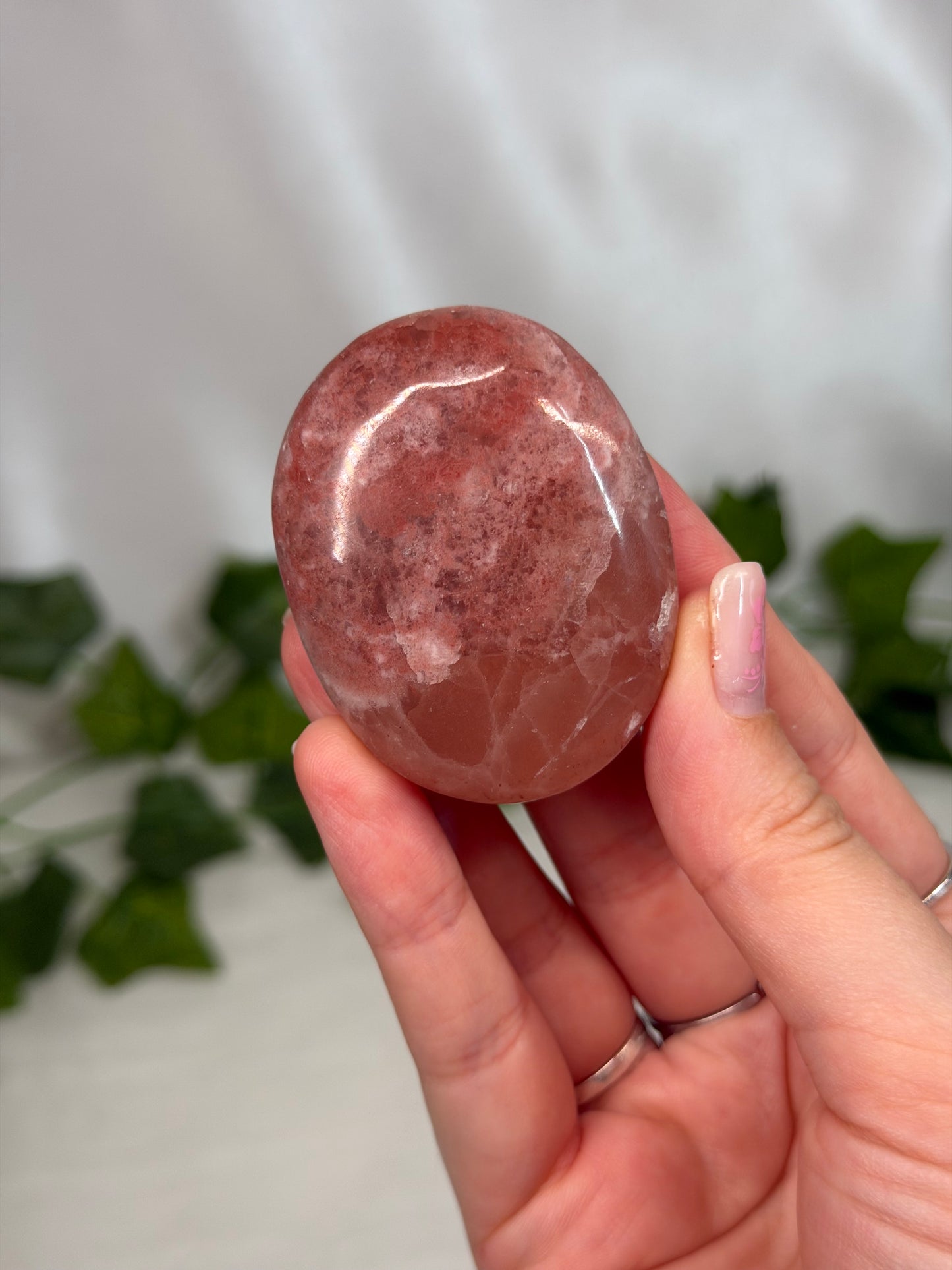 Rose Calcite Palmstones