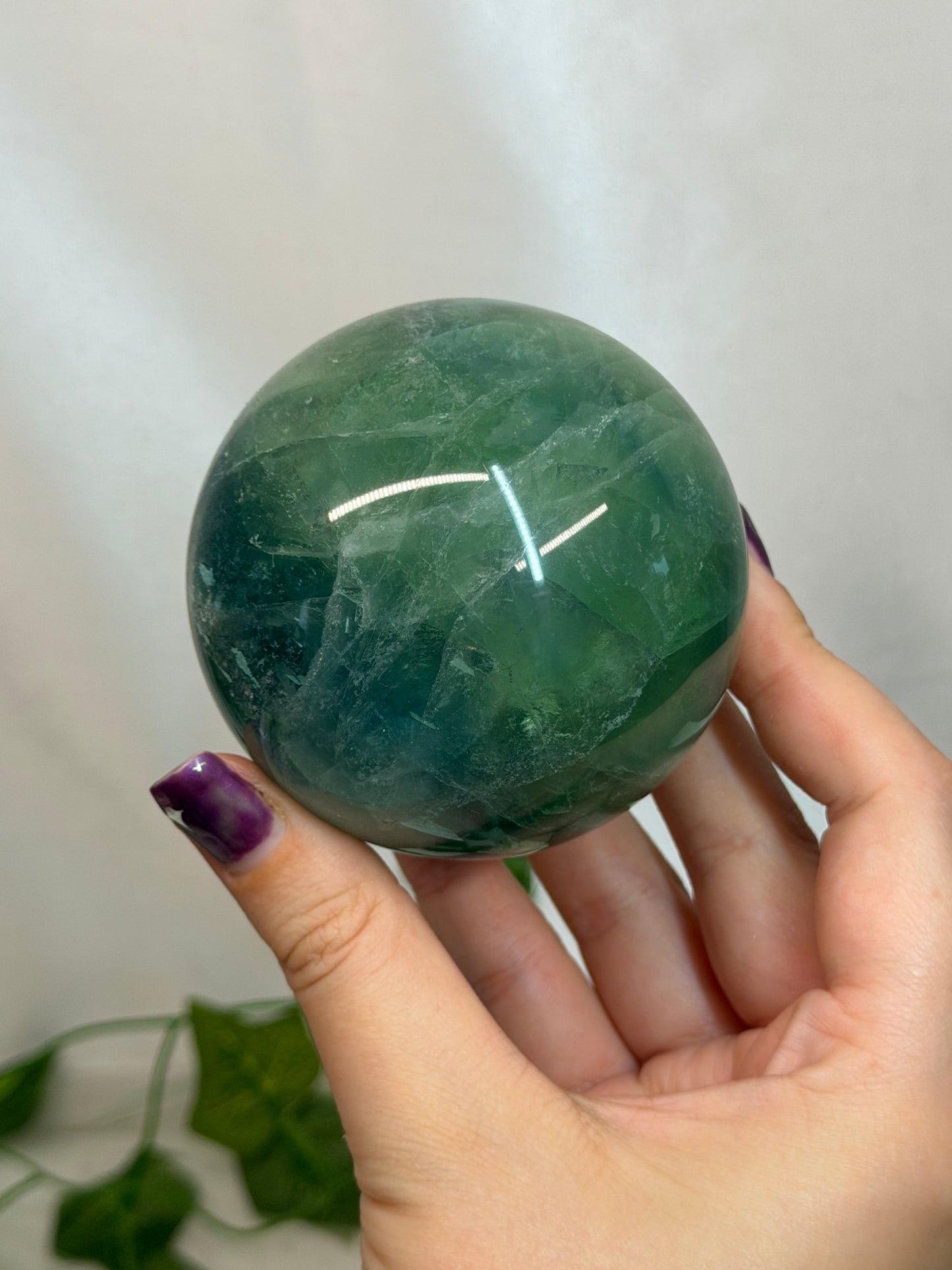 7cm Green Fluorite Sphere