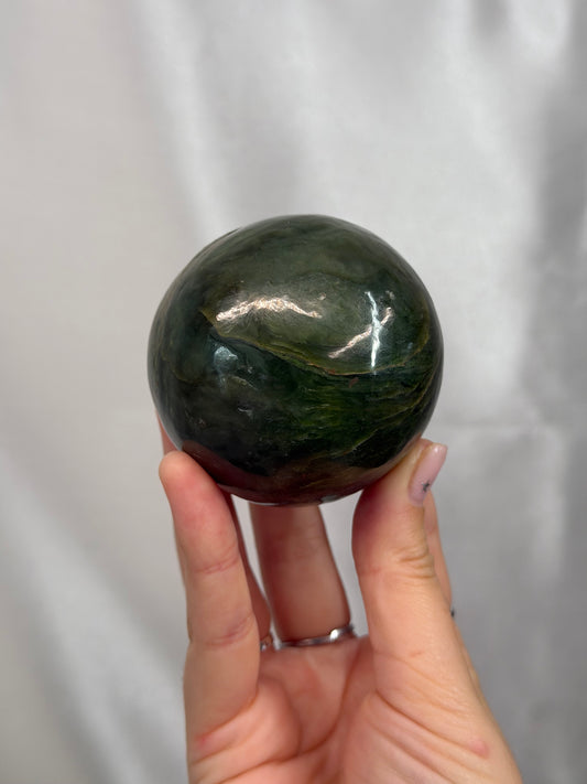 Nephrite Jade Sphere
