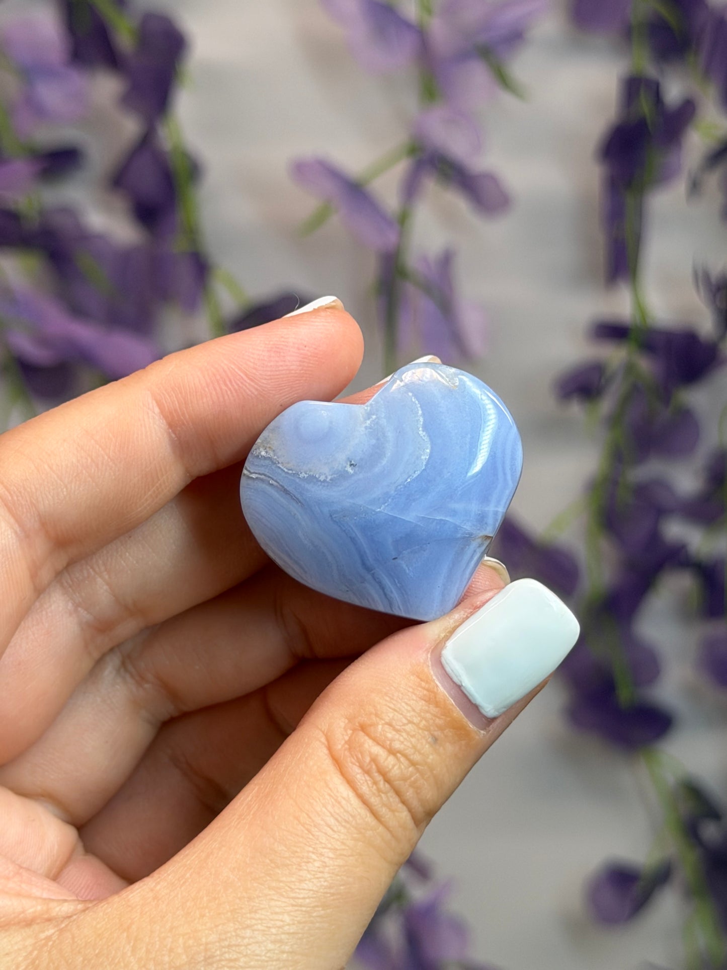Blue Lace Agate Hearts