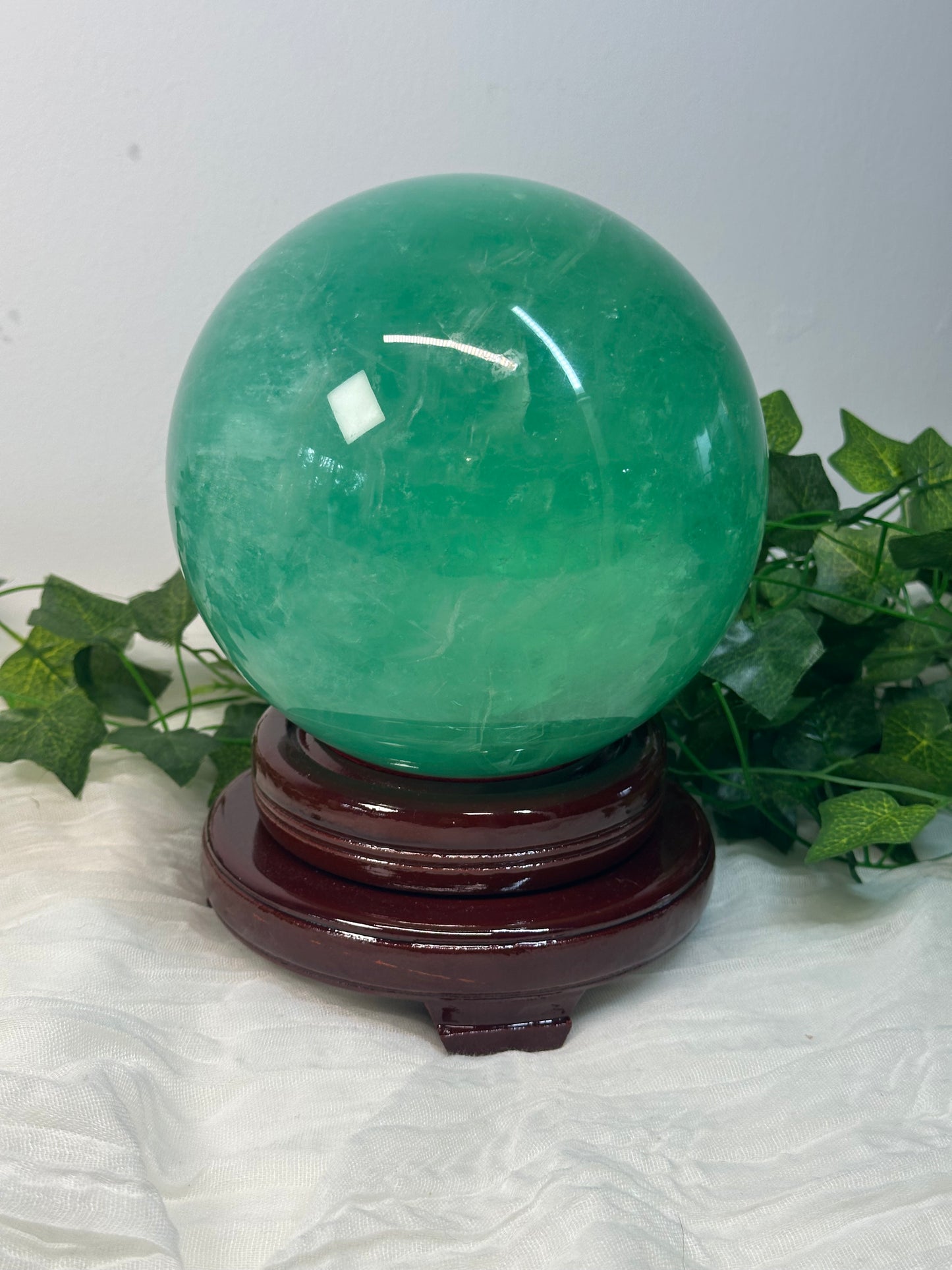 15cm Green Fluorite Sphere