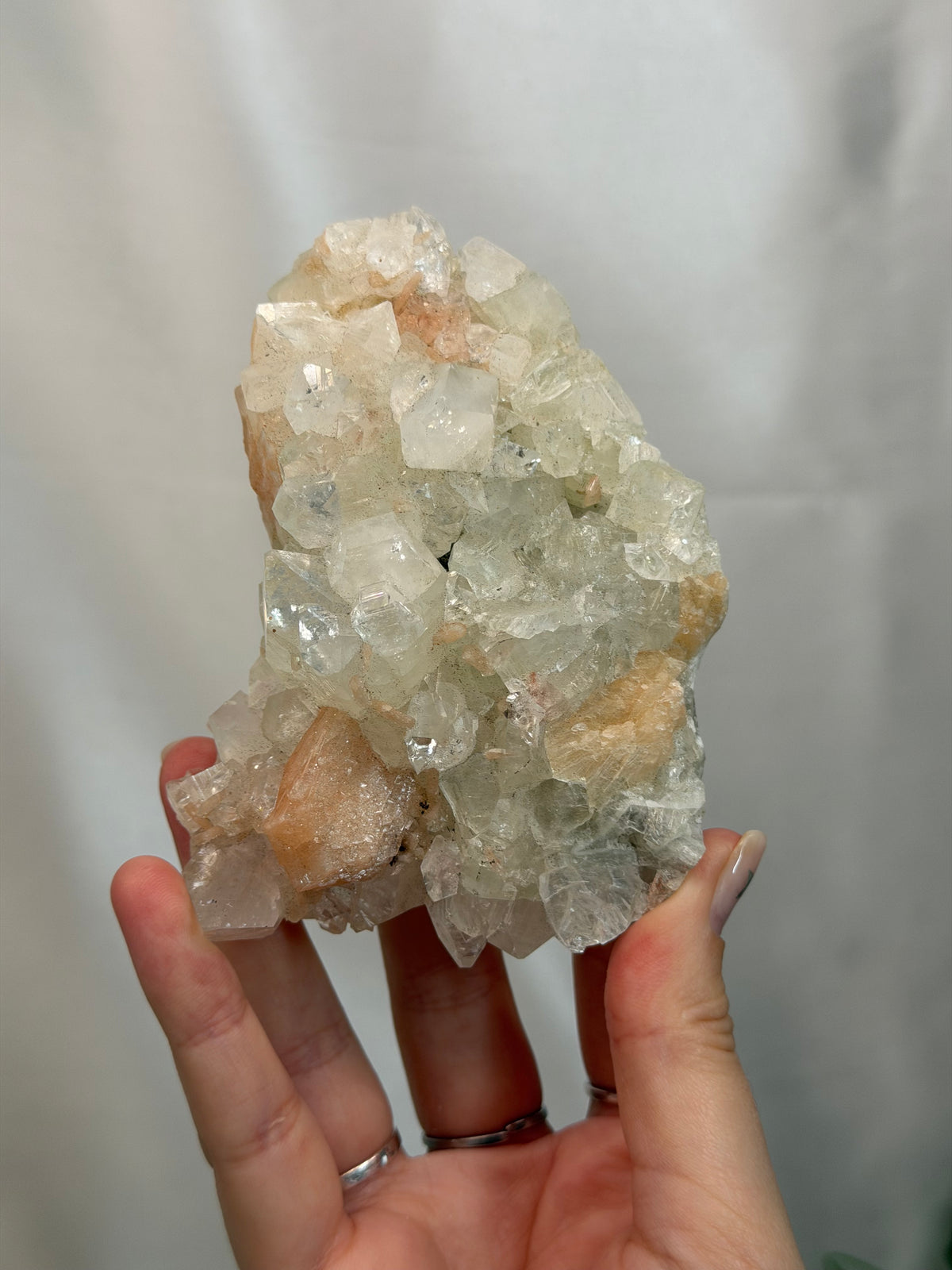 Apophyllite with Stilbite