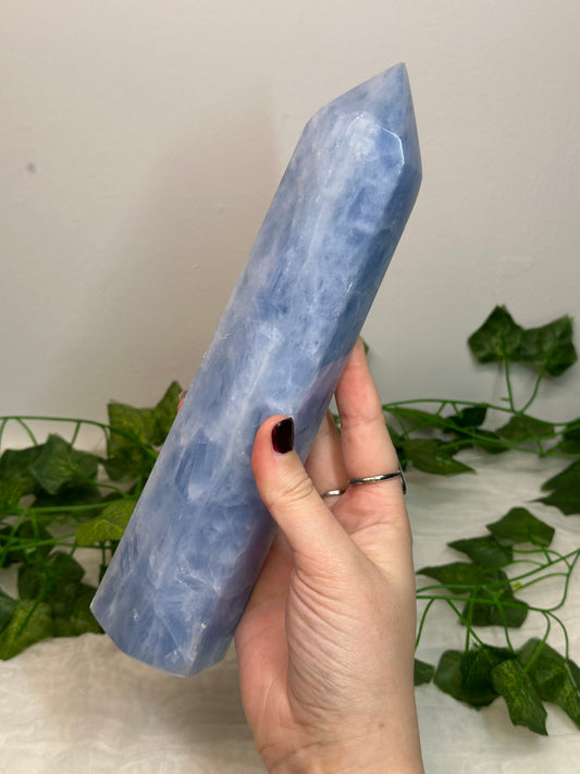 Big Blue Calcite Tower