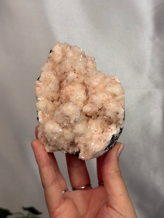 Pink Heulandite Cutbase