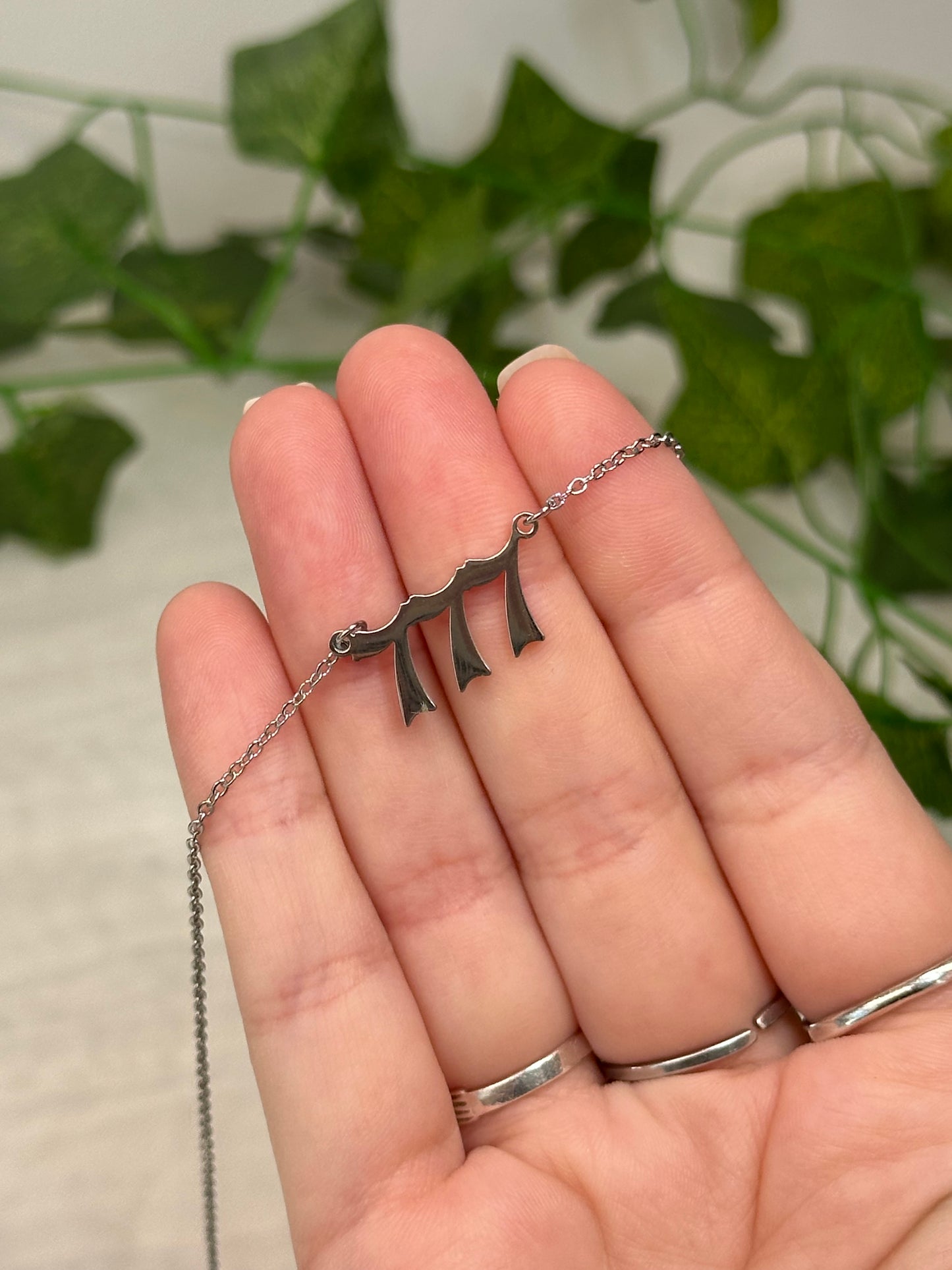 Angel Number Necklace (Stainless Steel)