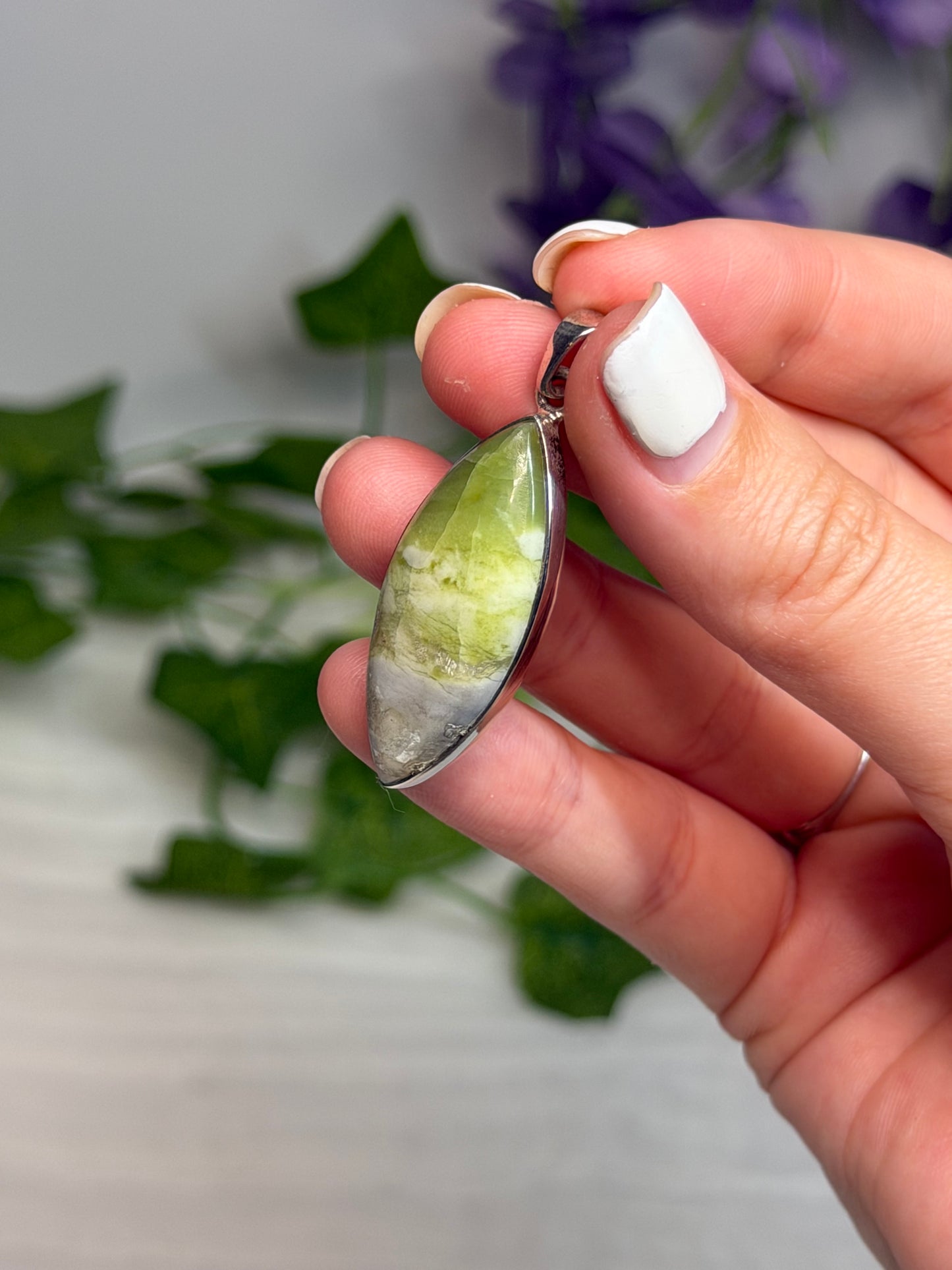 Chrysotile x Serpentine Pendant (925 Sterling Silver)