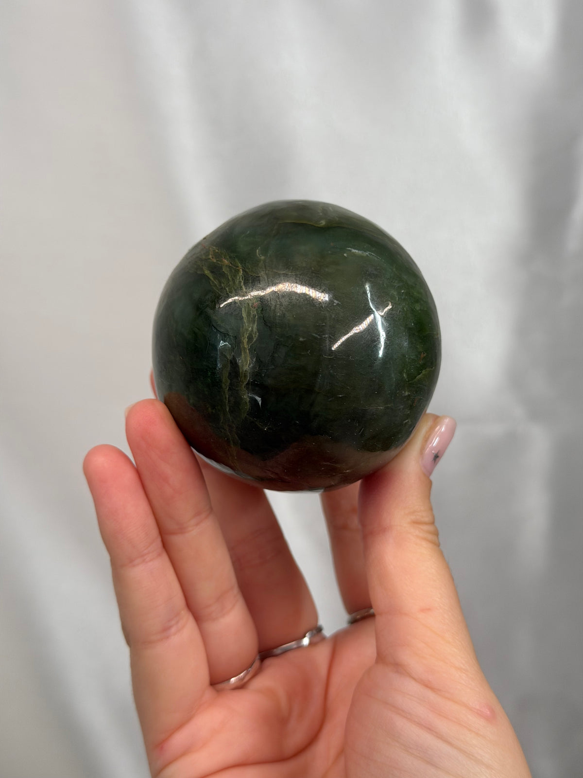 Nephrite Jade Sphere