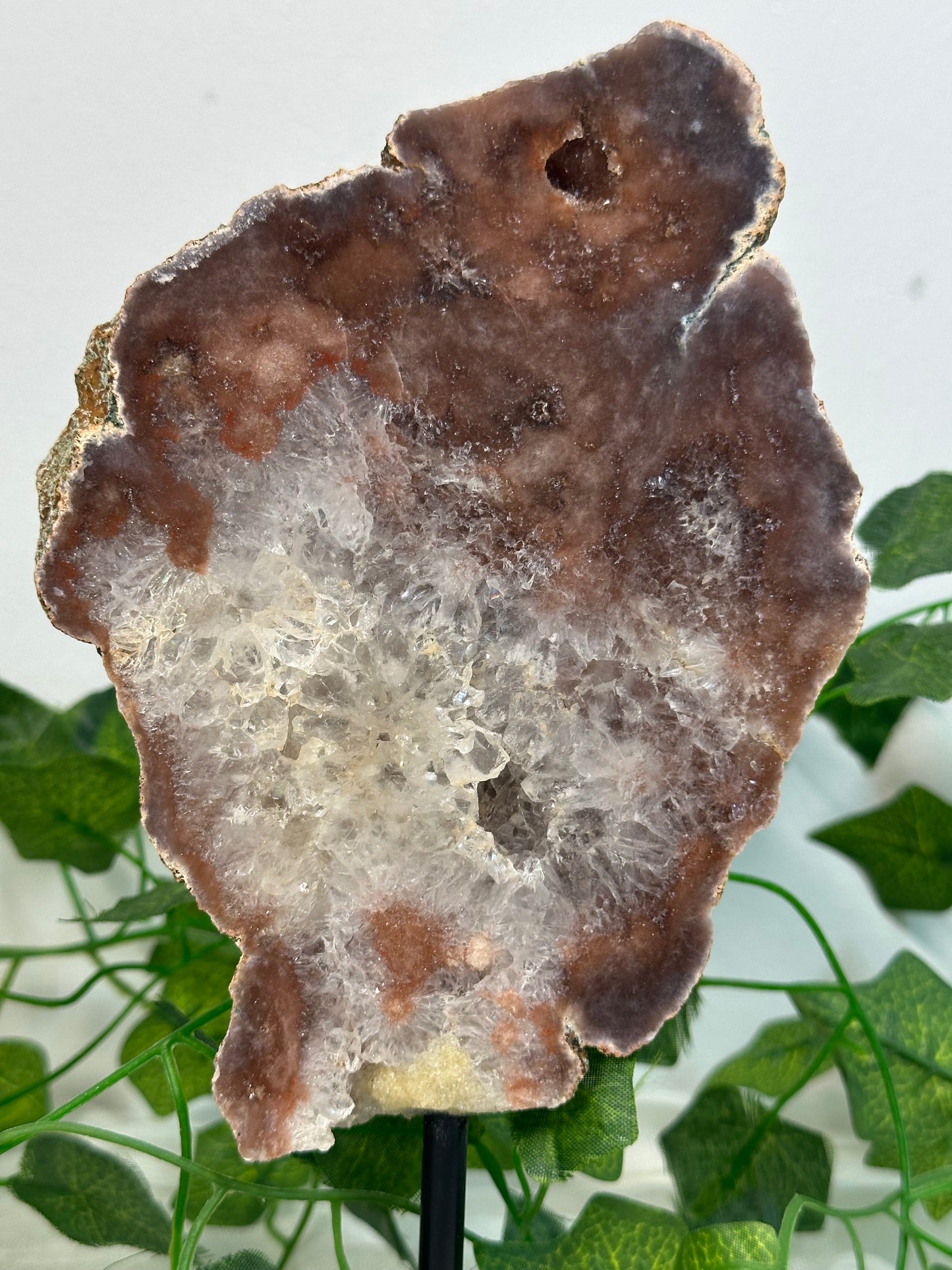 Pink Amethyst Slab on a Stand