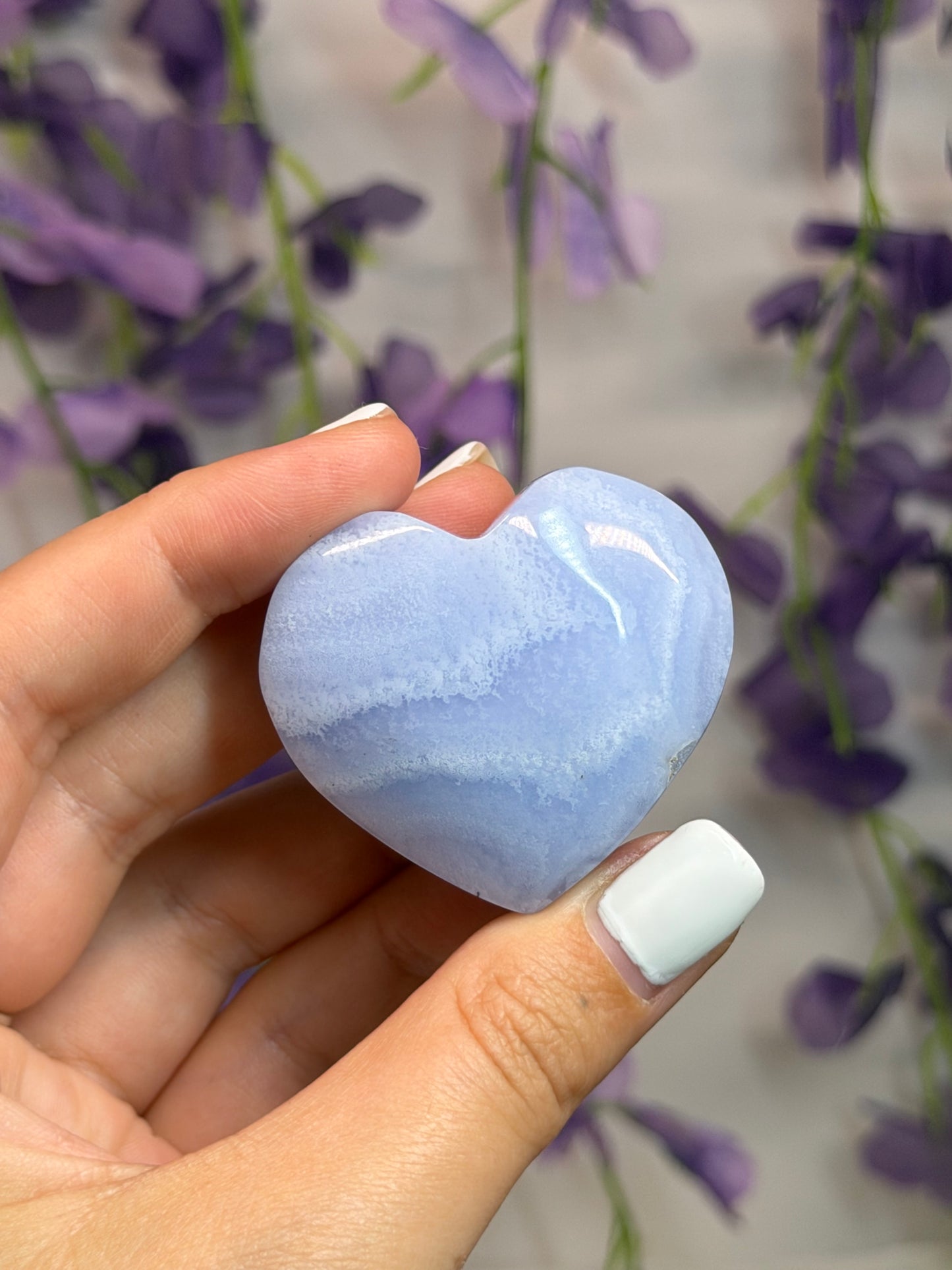 Blue Lace Agate Hearts