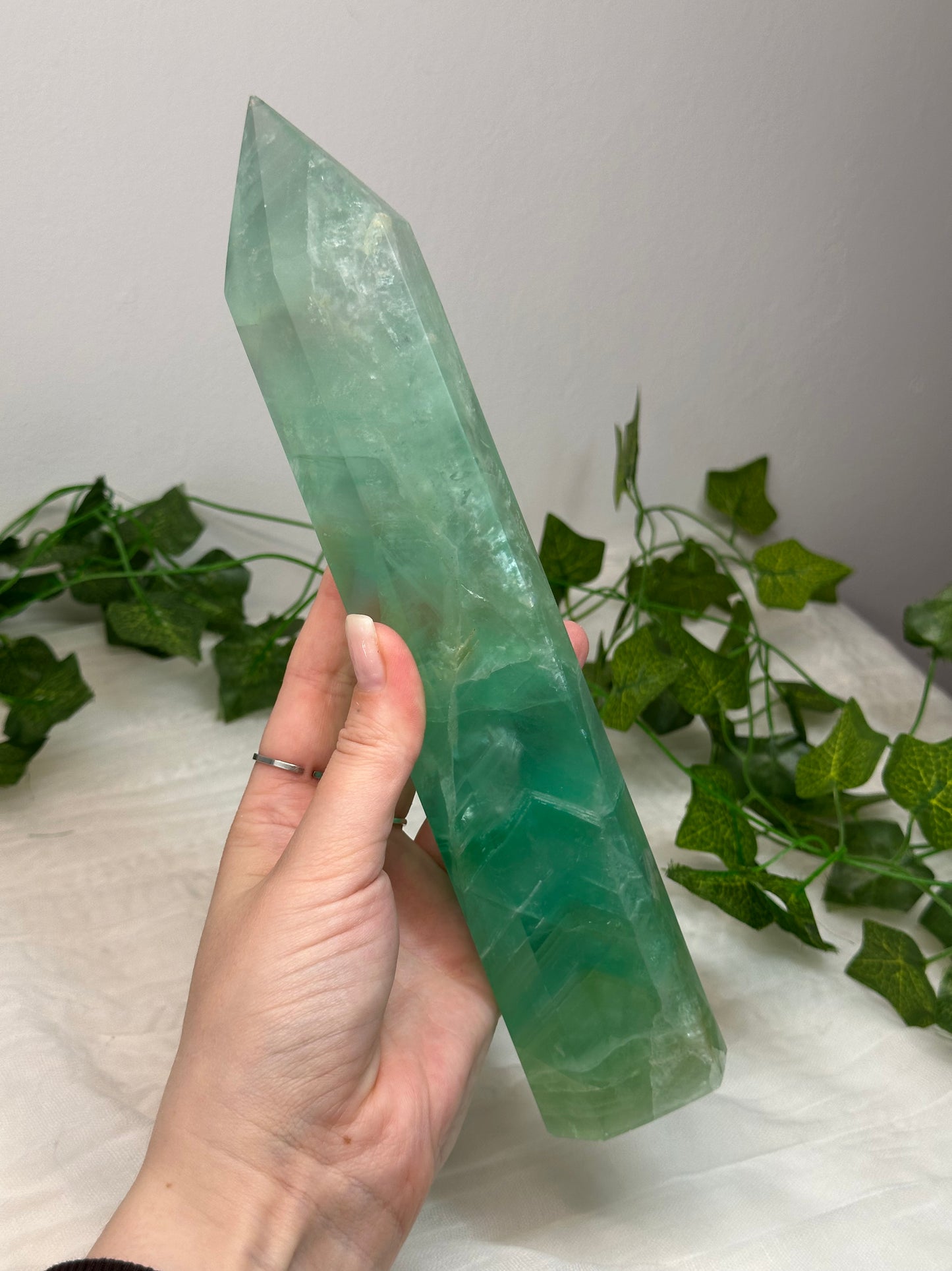 Green Fluorite Tower 25cm Tall *