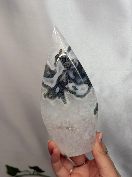 Moss Agate Shield