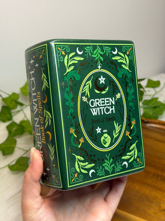 Green Witch Ceramic Vase