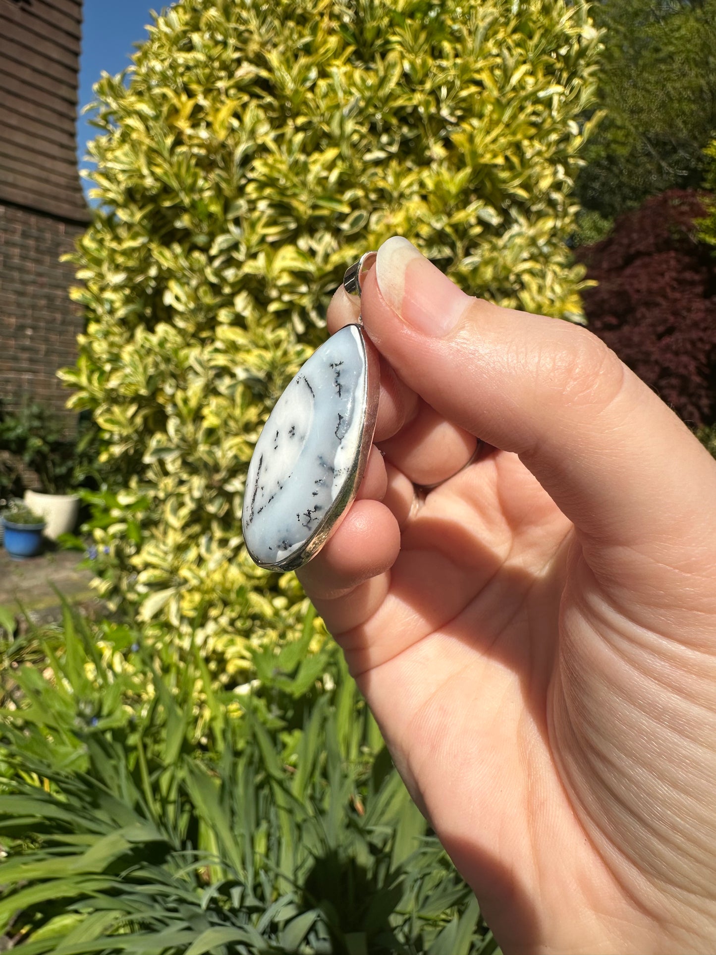 Merlinite Pendant (925 Sterling Silver)
