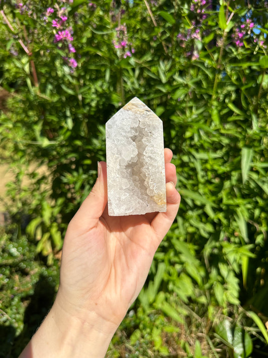 Druzy Agate Tower
