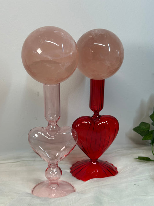 Big Rose Quartz Spheres
