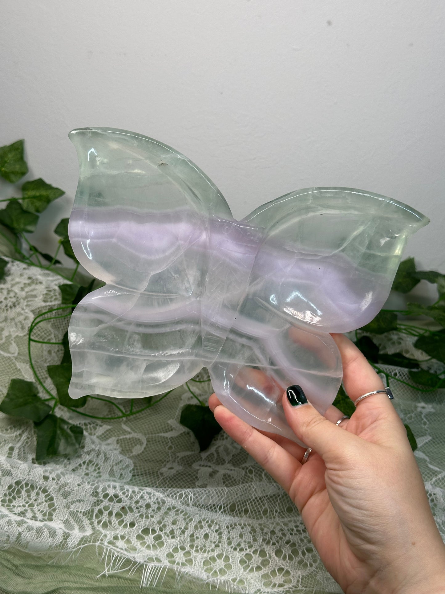 Fluorite Butterfly Dish A