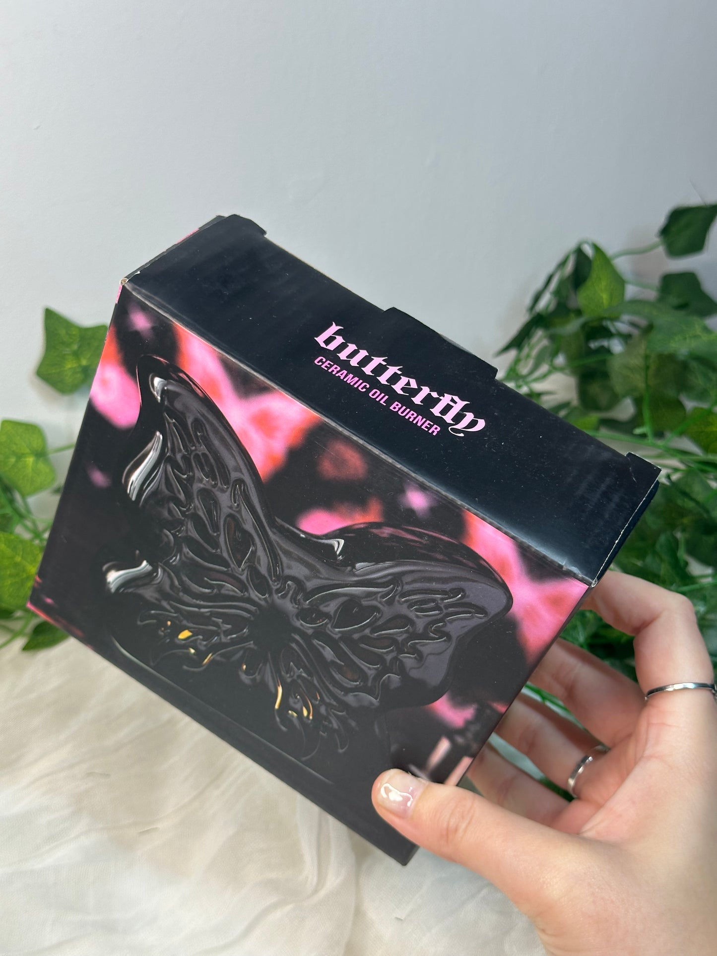 Black Butterfly Oil Burner