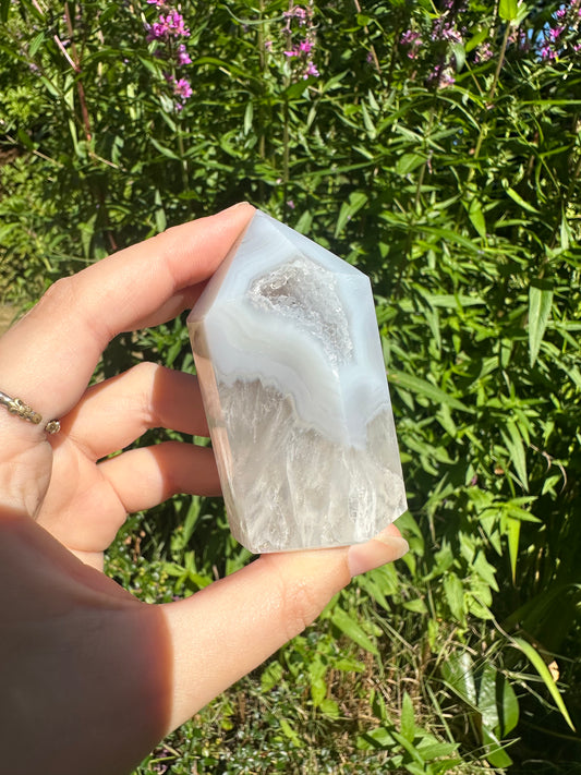 Druzy Agate Tower