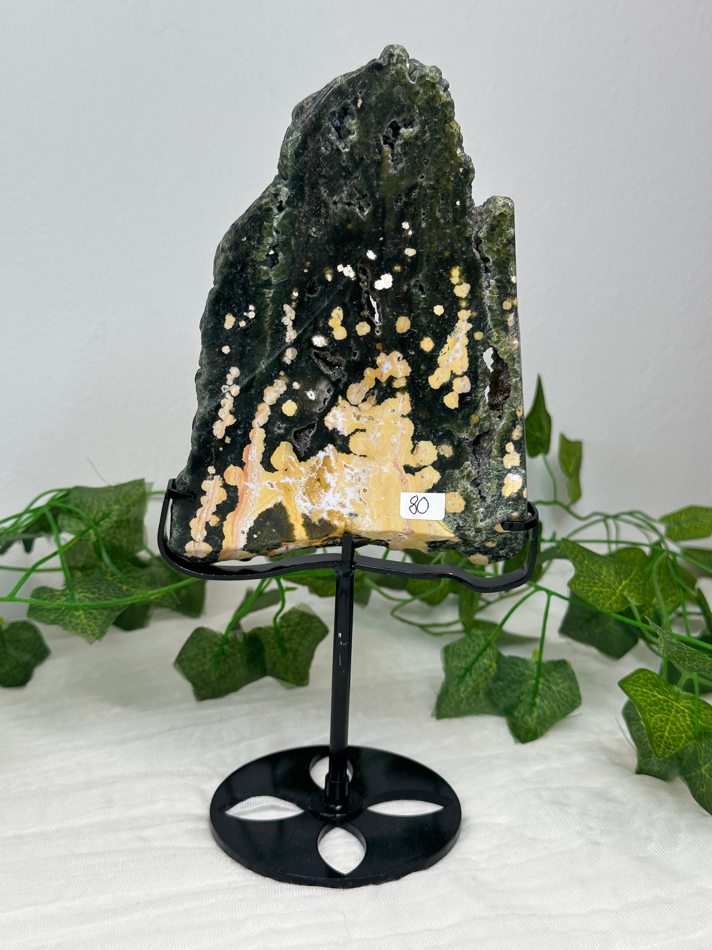 Ocean Jasper Slab on a Stand