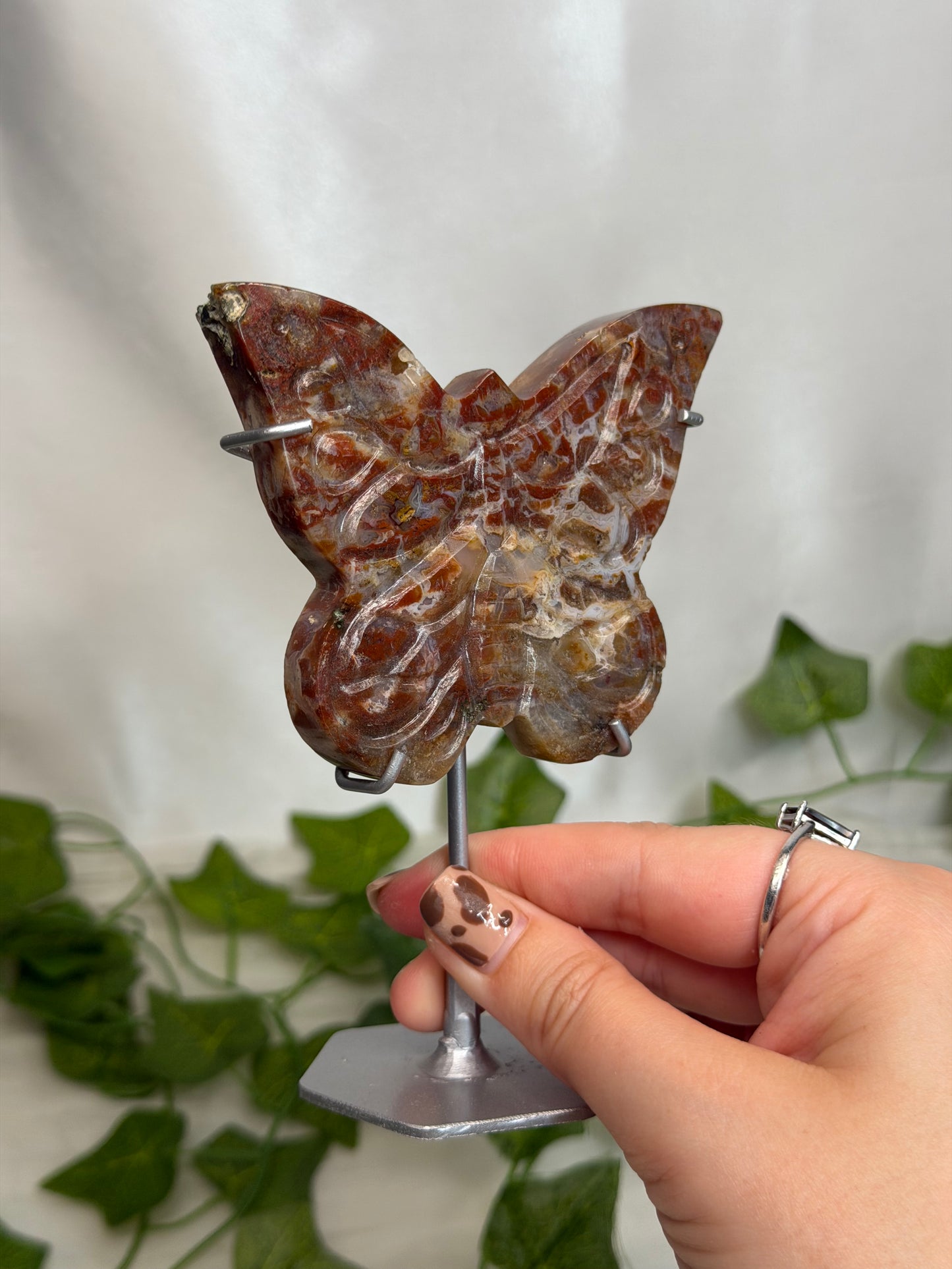 Jasper Butterfly on a Stand