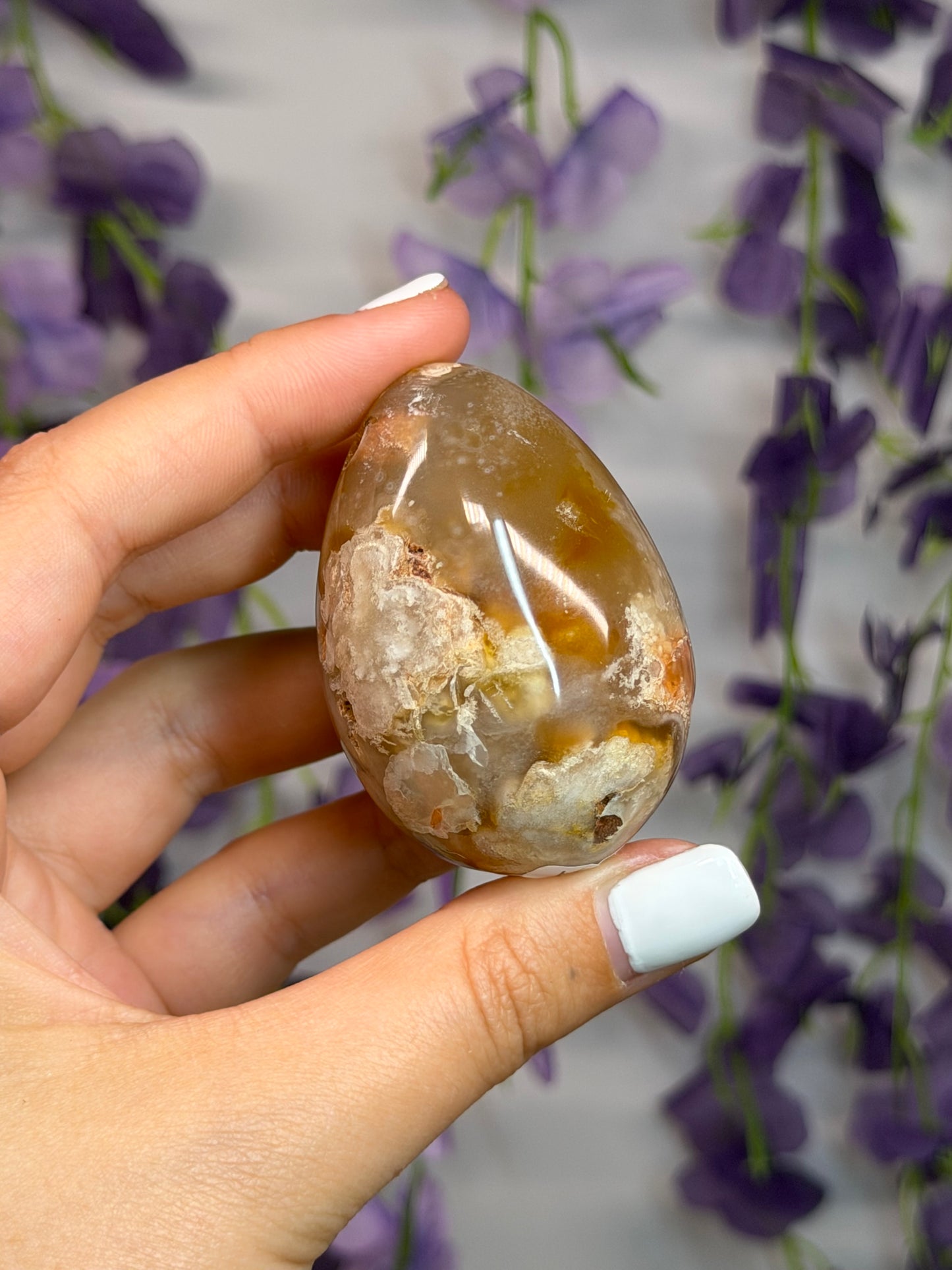 Flower Agate Eggs