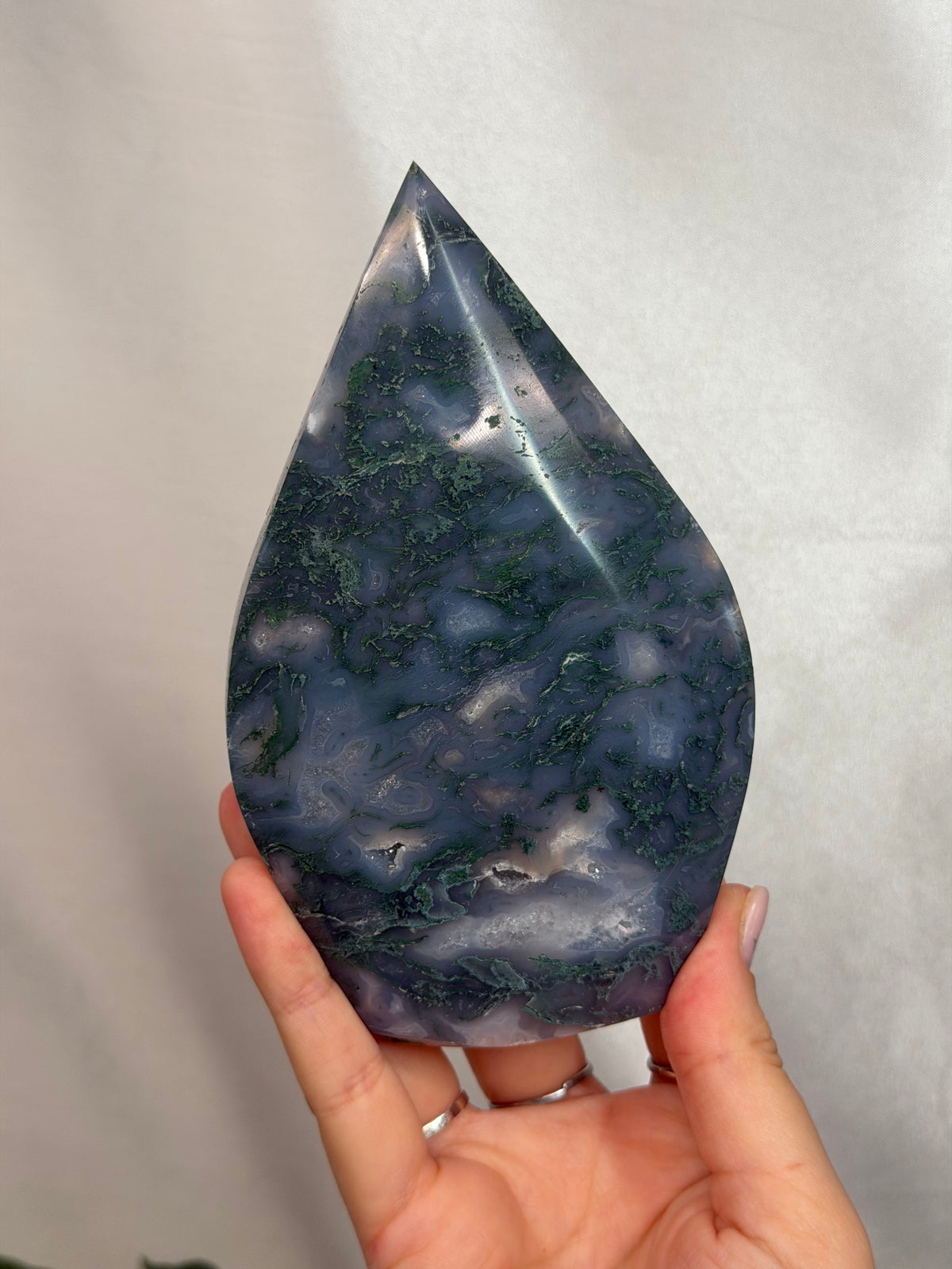 Moss Agate Shield