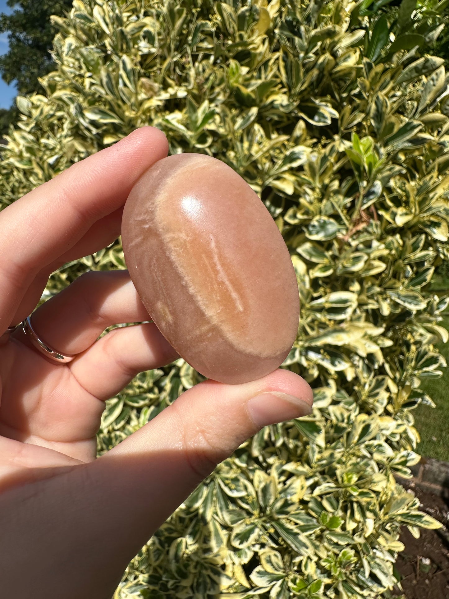 Peach Moonstone X Sunstone Palmstone