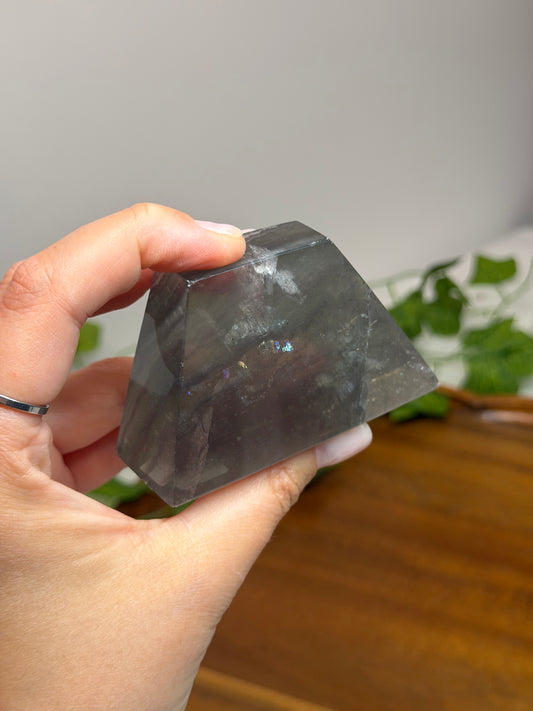 Fluorite with Pyrite Freeform