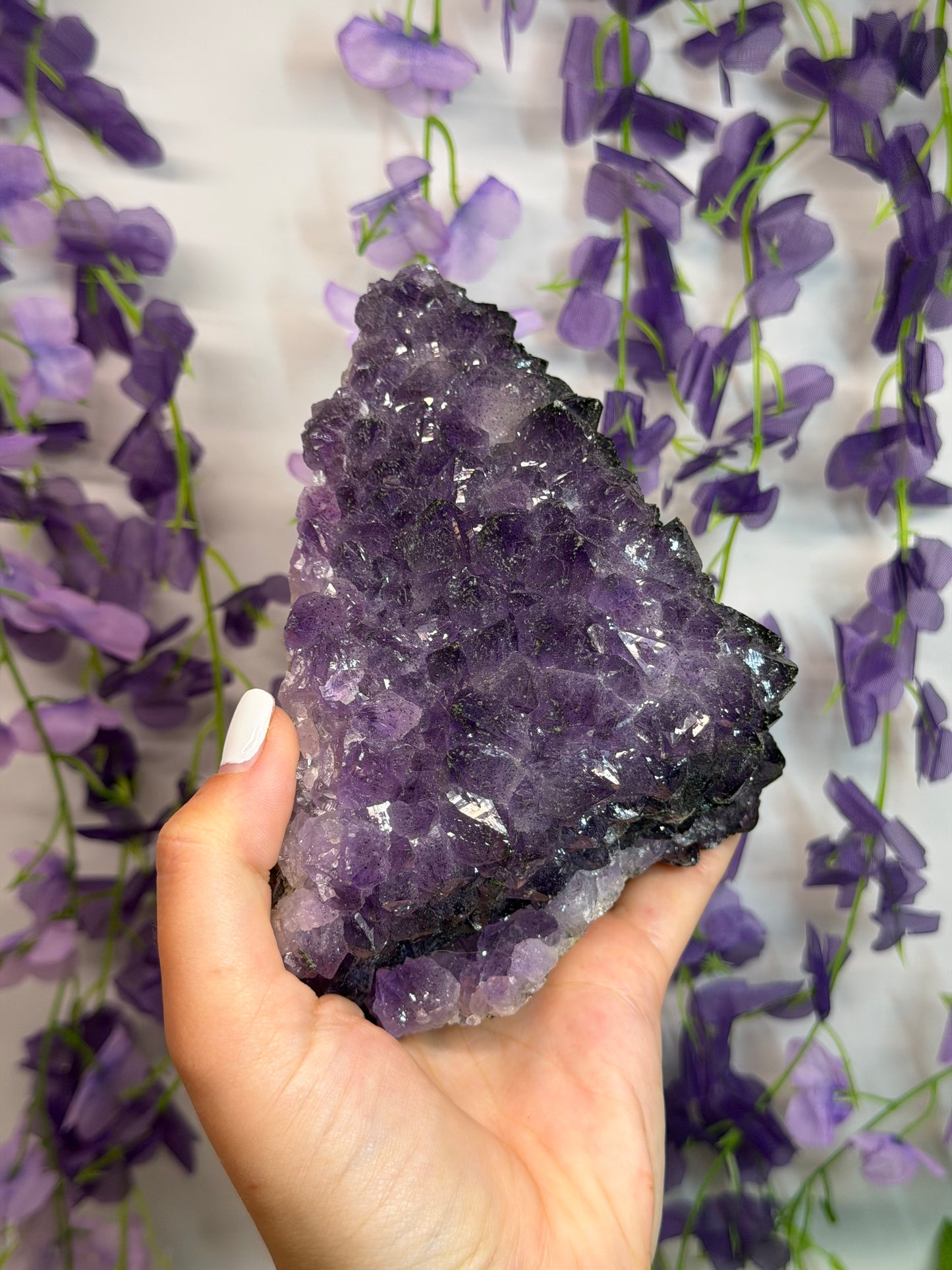 Pyrite Coated Amethyst Cluster