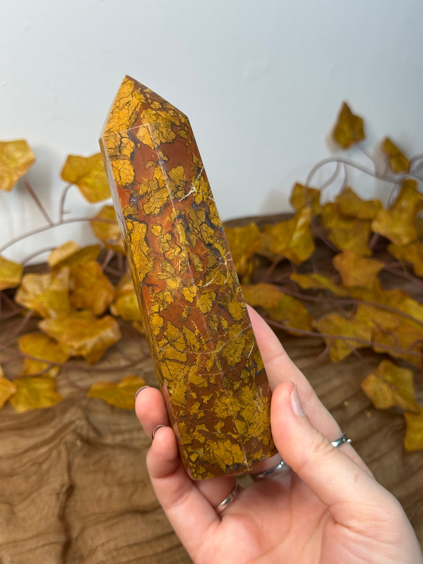 Chunky Brecciated Jasper Tower