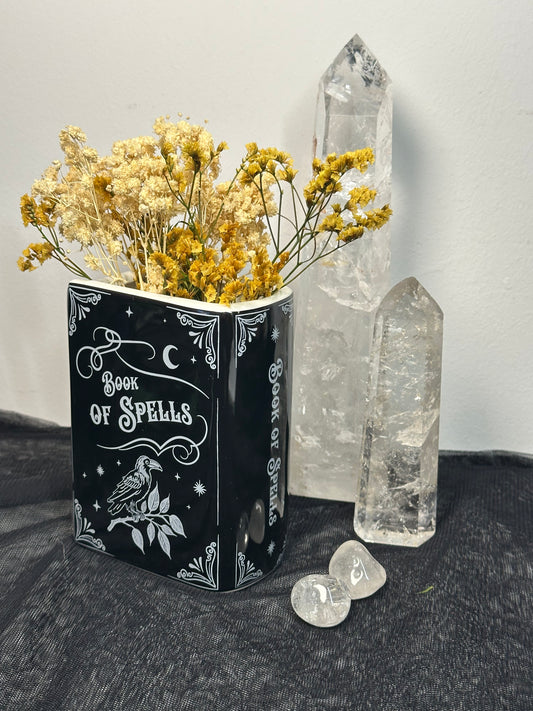 Book of Spells Ceramic Vase