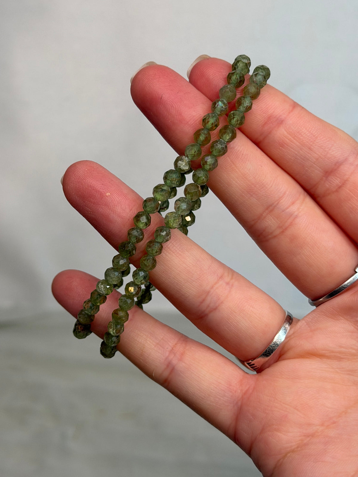 Faceted Peridot Bracelet