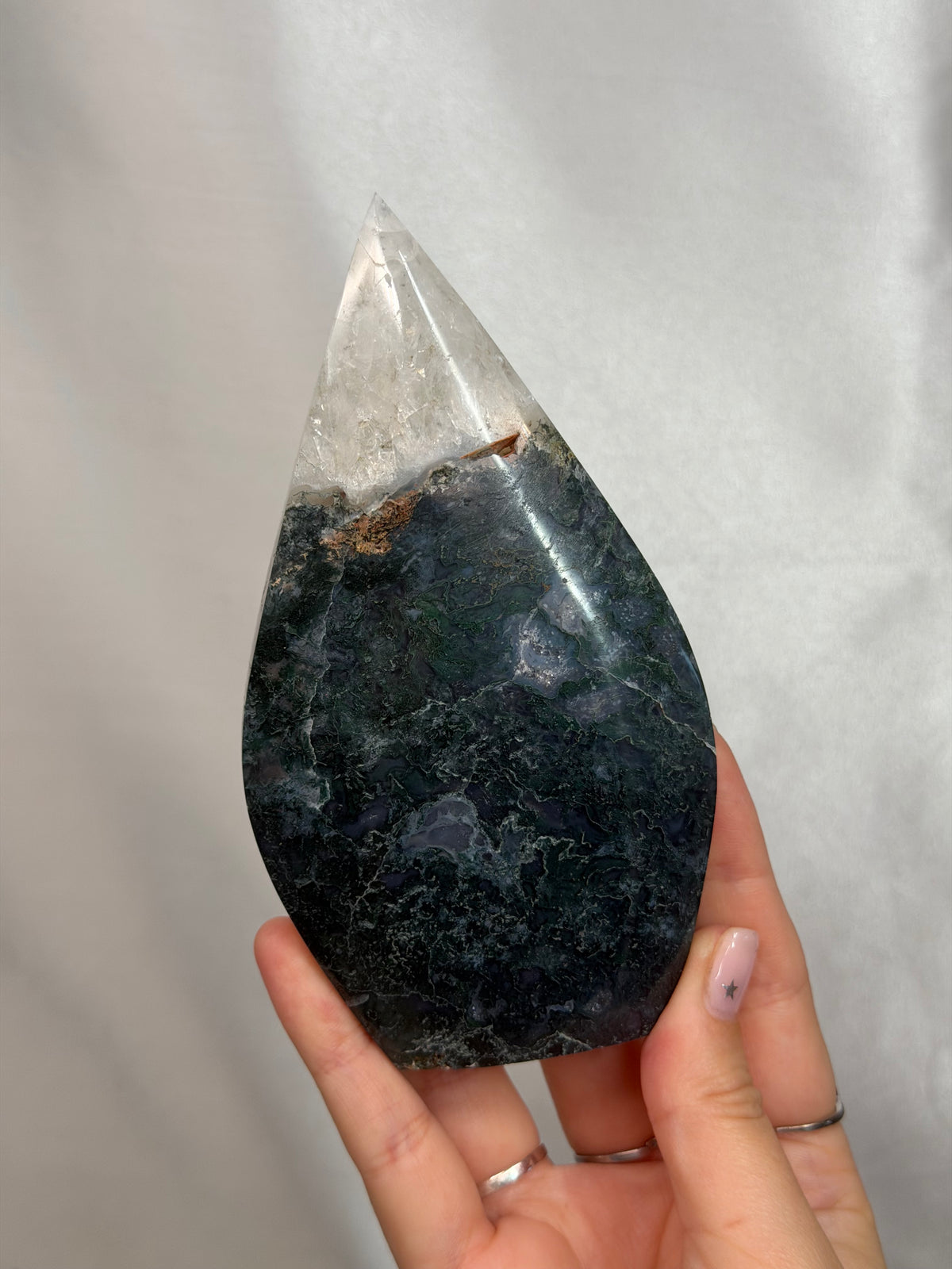 Moss Agate Shield
