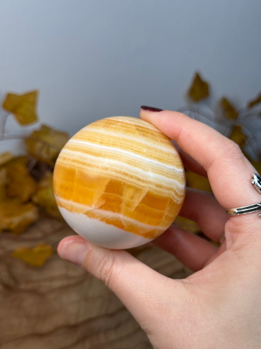 Orange Calcite Sphere