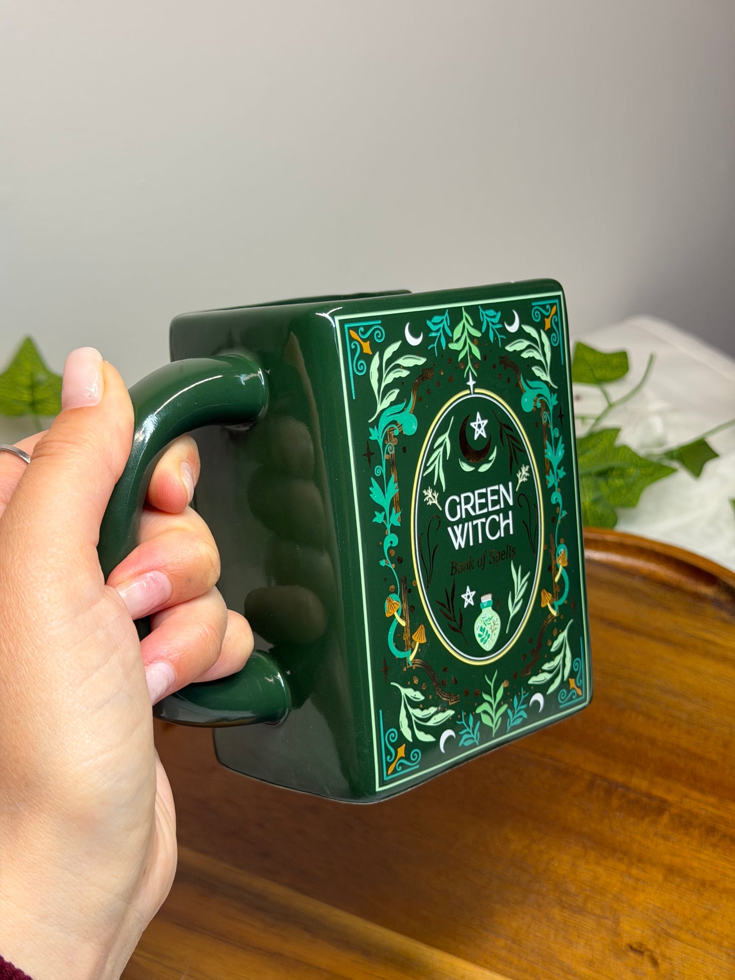Green Witch Book Mug