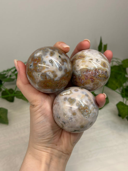 Ocean Jasper Spheres