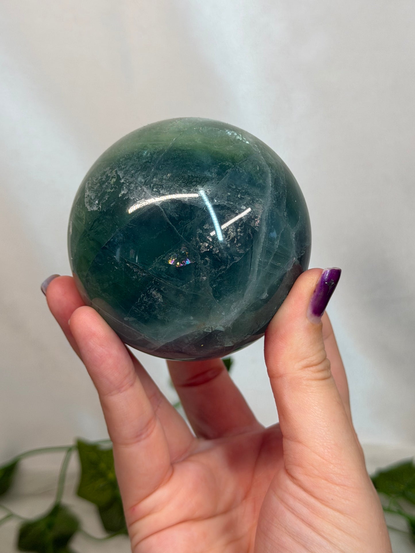 7cm Green Fluorite Sphere