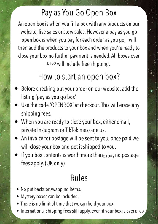 Pay As You Go Box