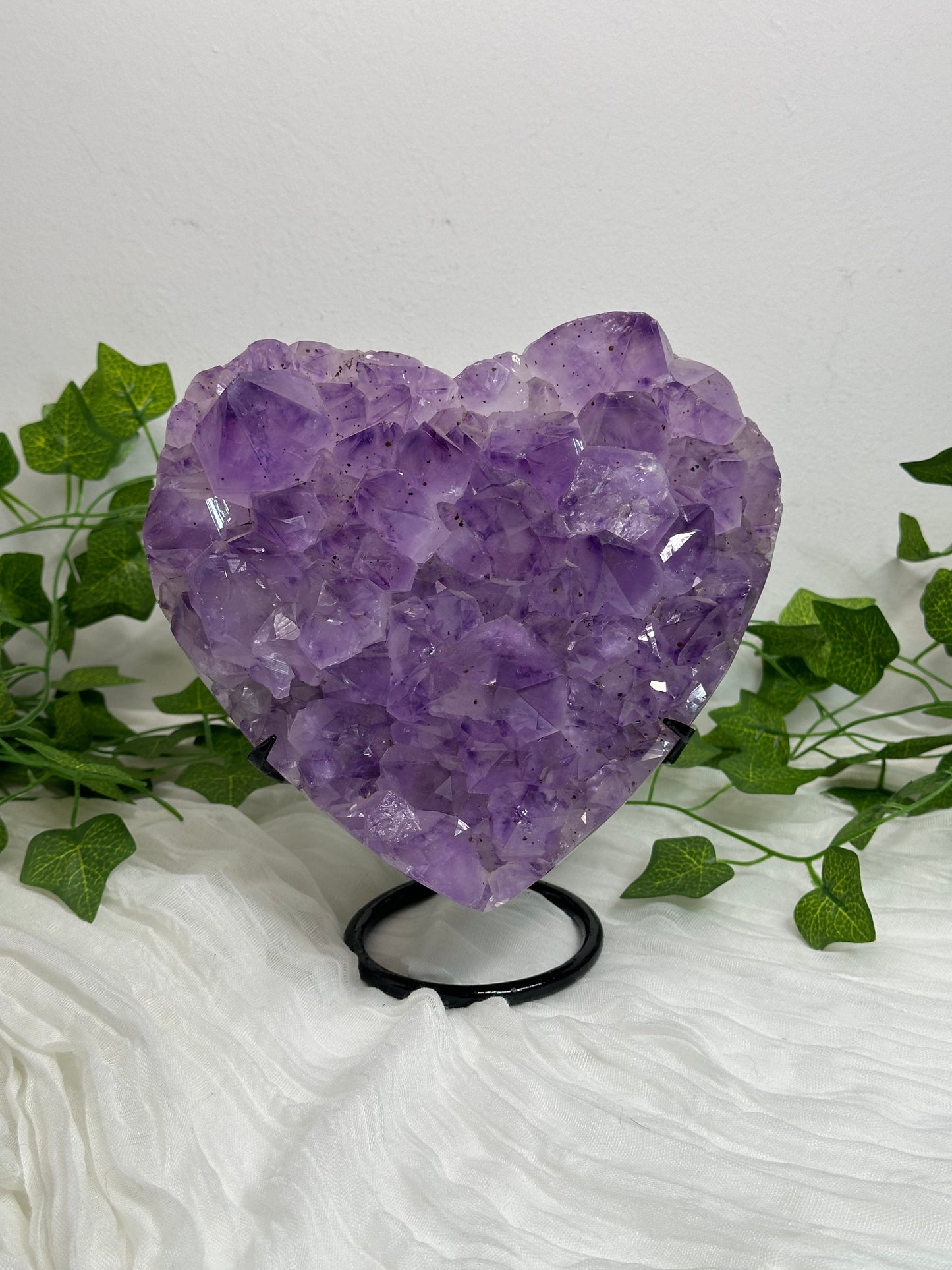 Statement Amethyst Heart