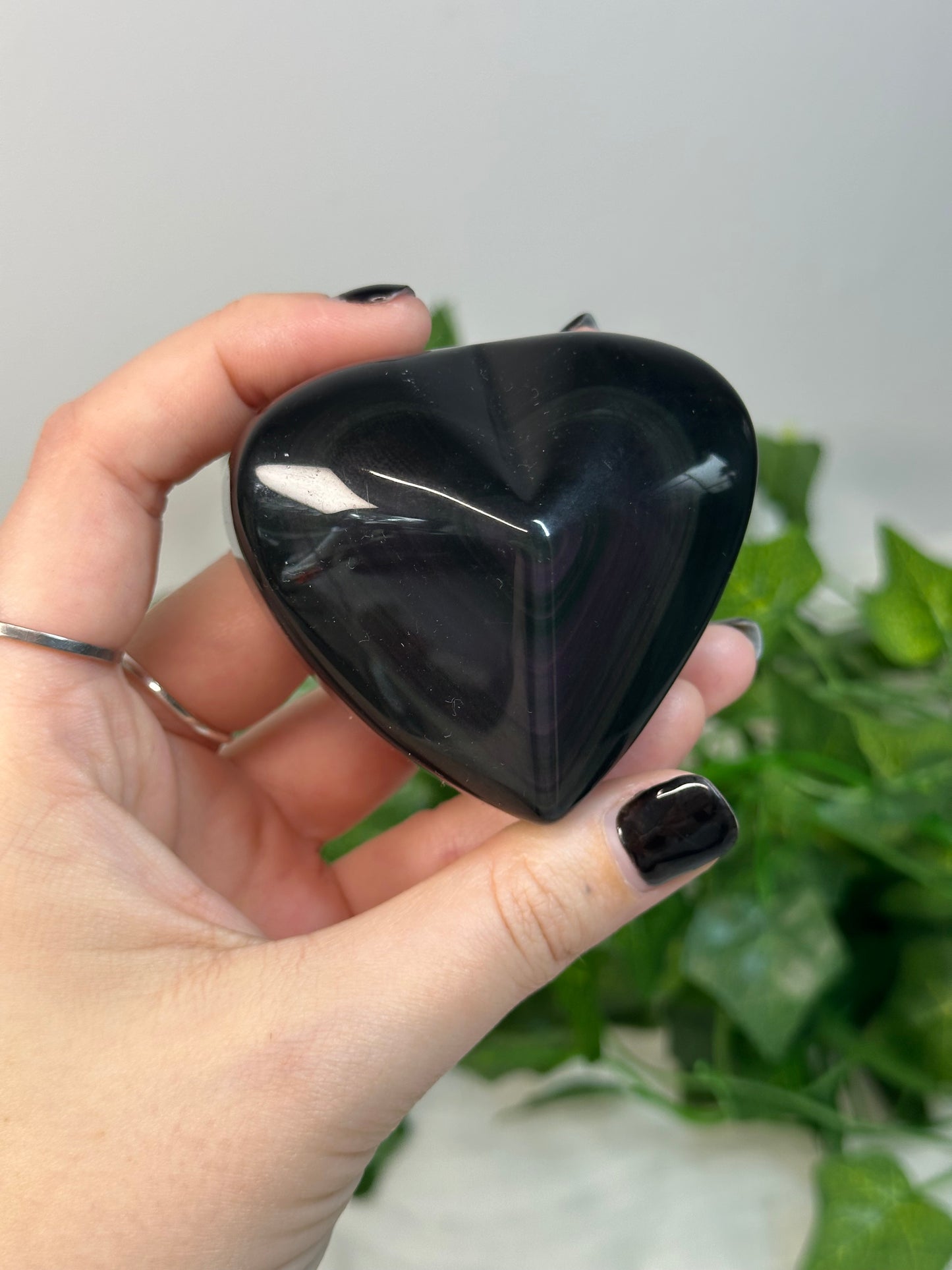 Rainbow Obsidian Hearts