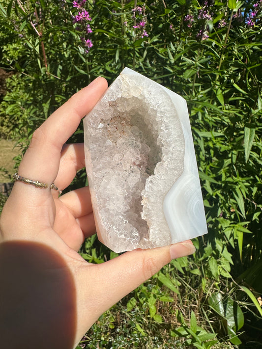 Druzy Agate Tower