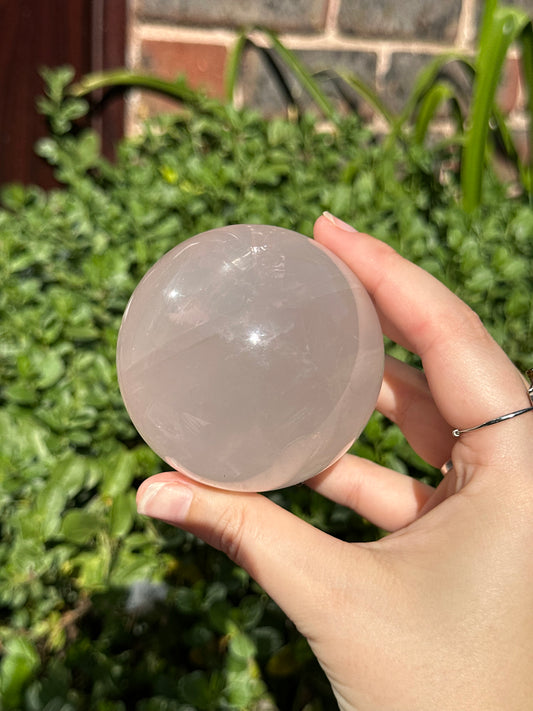 6.6cm Star Rose Quartz Sphere