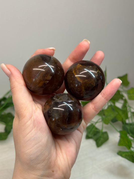 Yellow Fluorite Spheres