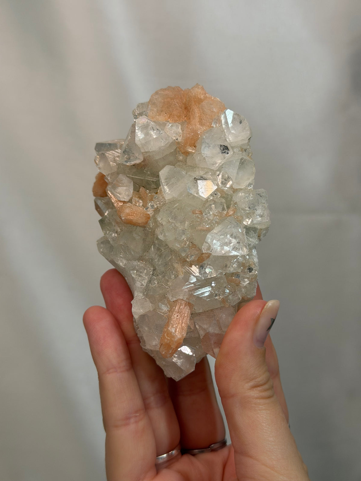 Apophyllite with Stilbite